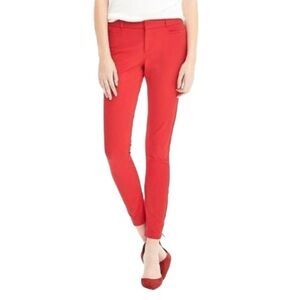 Banana‎ Republic Red Ankle Cropped Pants Size 8L